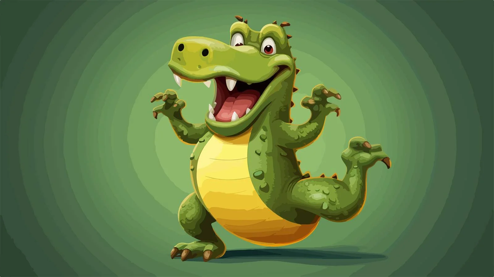 Cheerful Alligator Dancing Image — free download from Dotvec