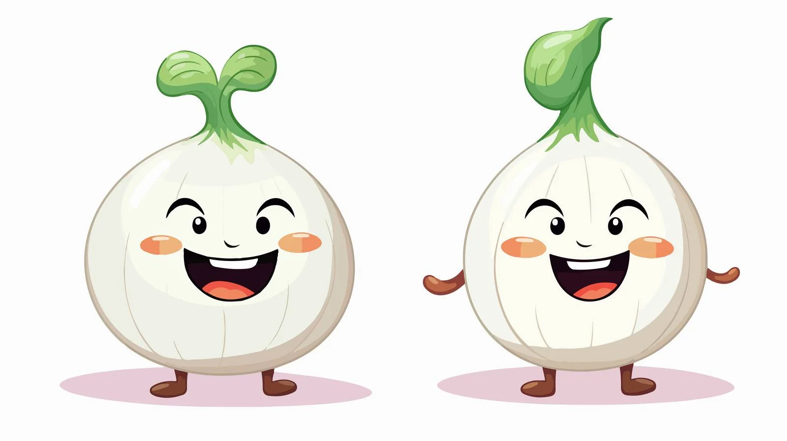 Cheerful Garlic Character Smiling — free download from Dotvec
