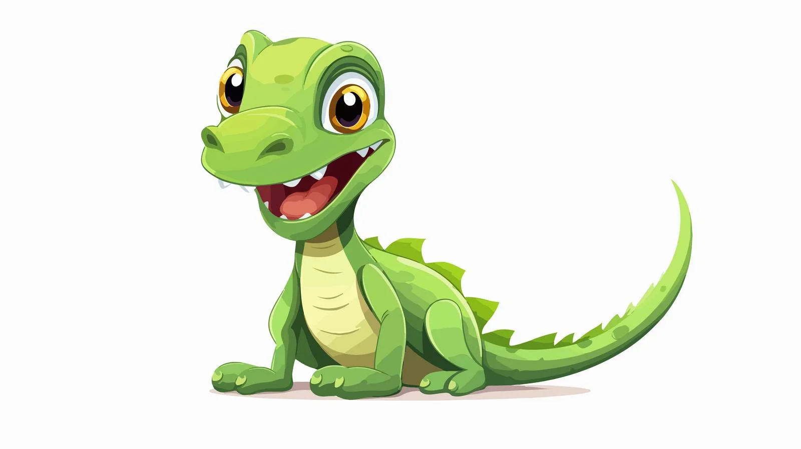 Playful Green Lizard Sticking Out Tongue — free download from Dotvec