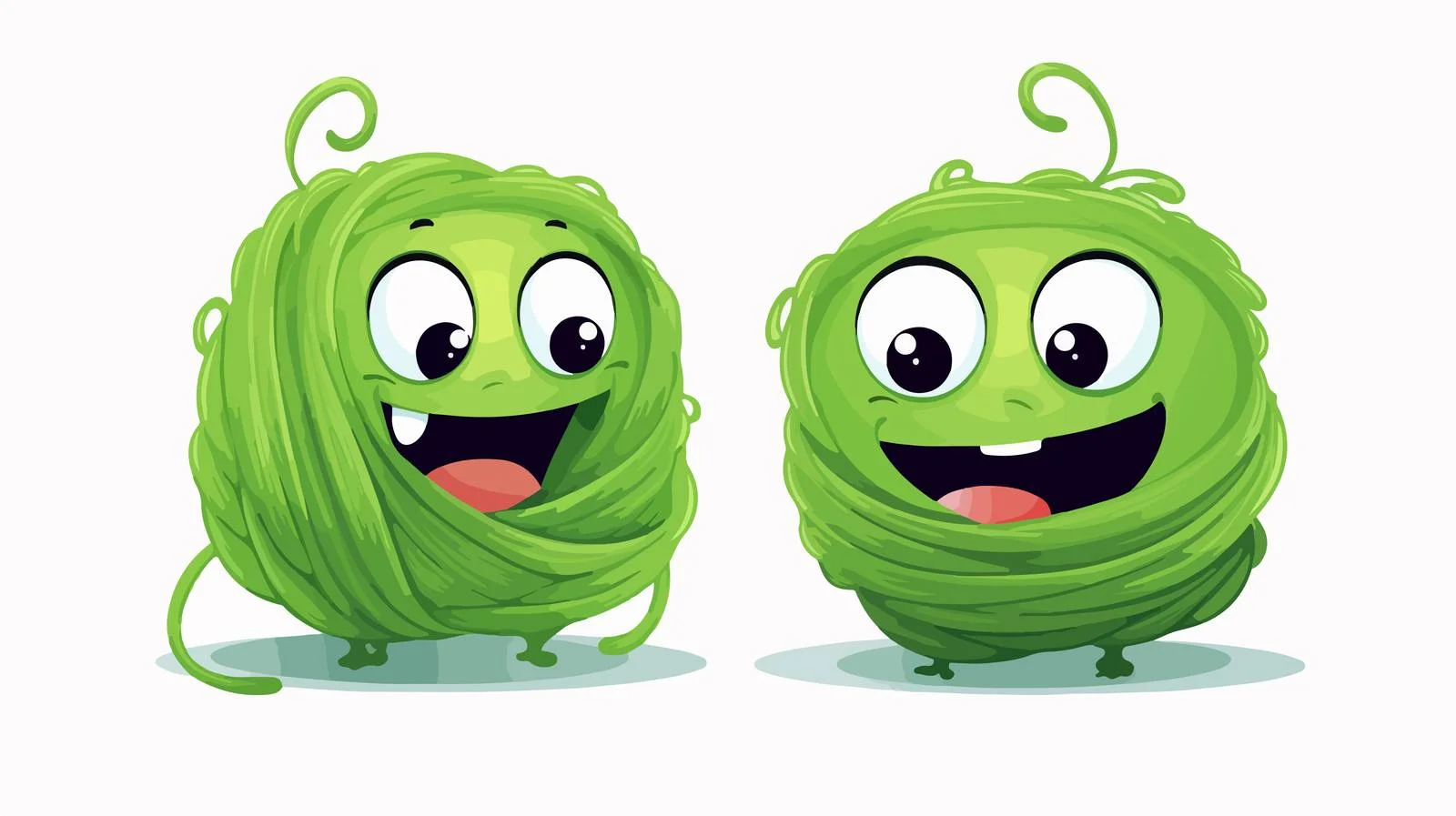 Adorable Green Yarn Vector Illustration — free download from Dotvec