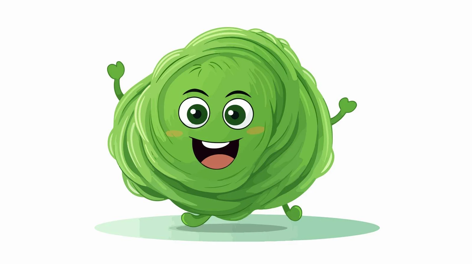 Adorable Green Yarn Vector Illustration — free download from Dotvec