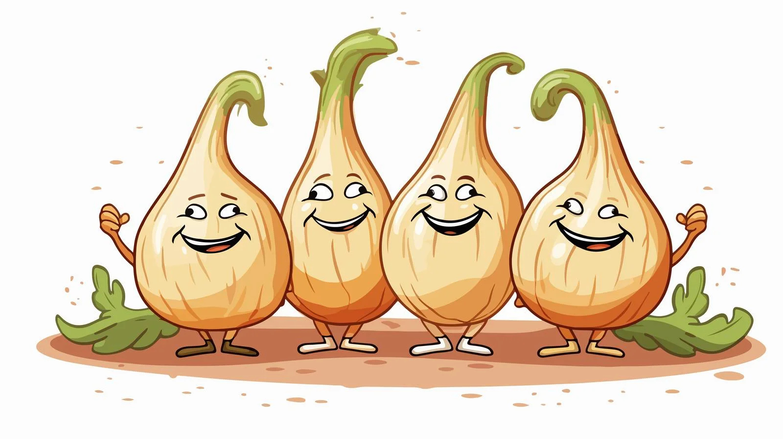 Whimsical Garlic Seasoning Companions — free download from Dotvec