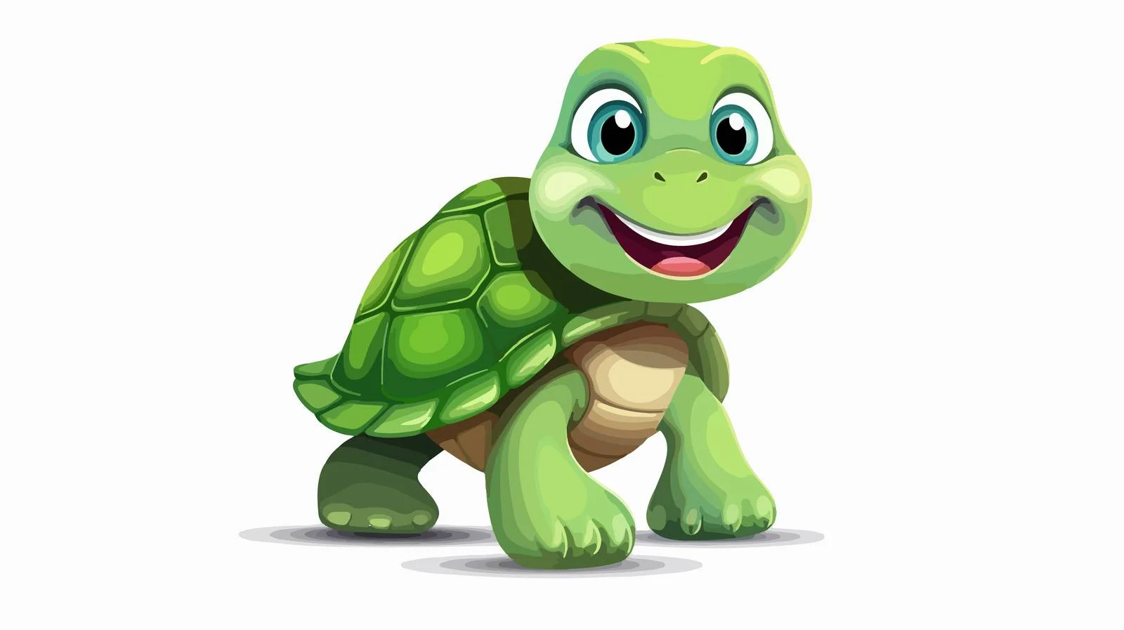 Happy Turtle Vector Illustration — free download from Dotvec