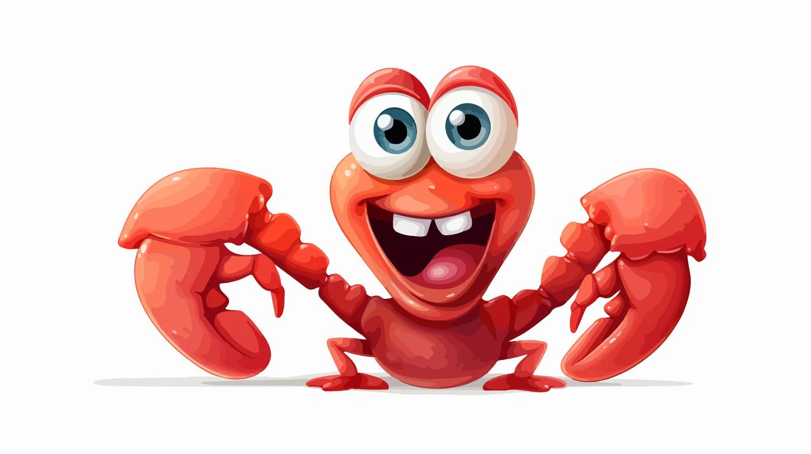 Cheerful Lobster Vector Illustration — free download from Dotvec