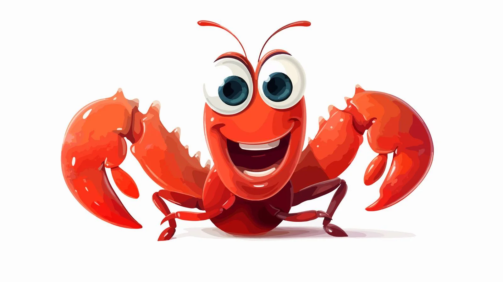 Smiling Lobster Vector Illustration — free download from Dotvec