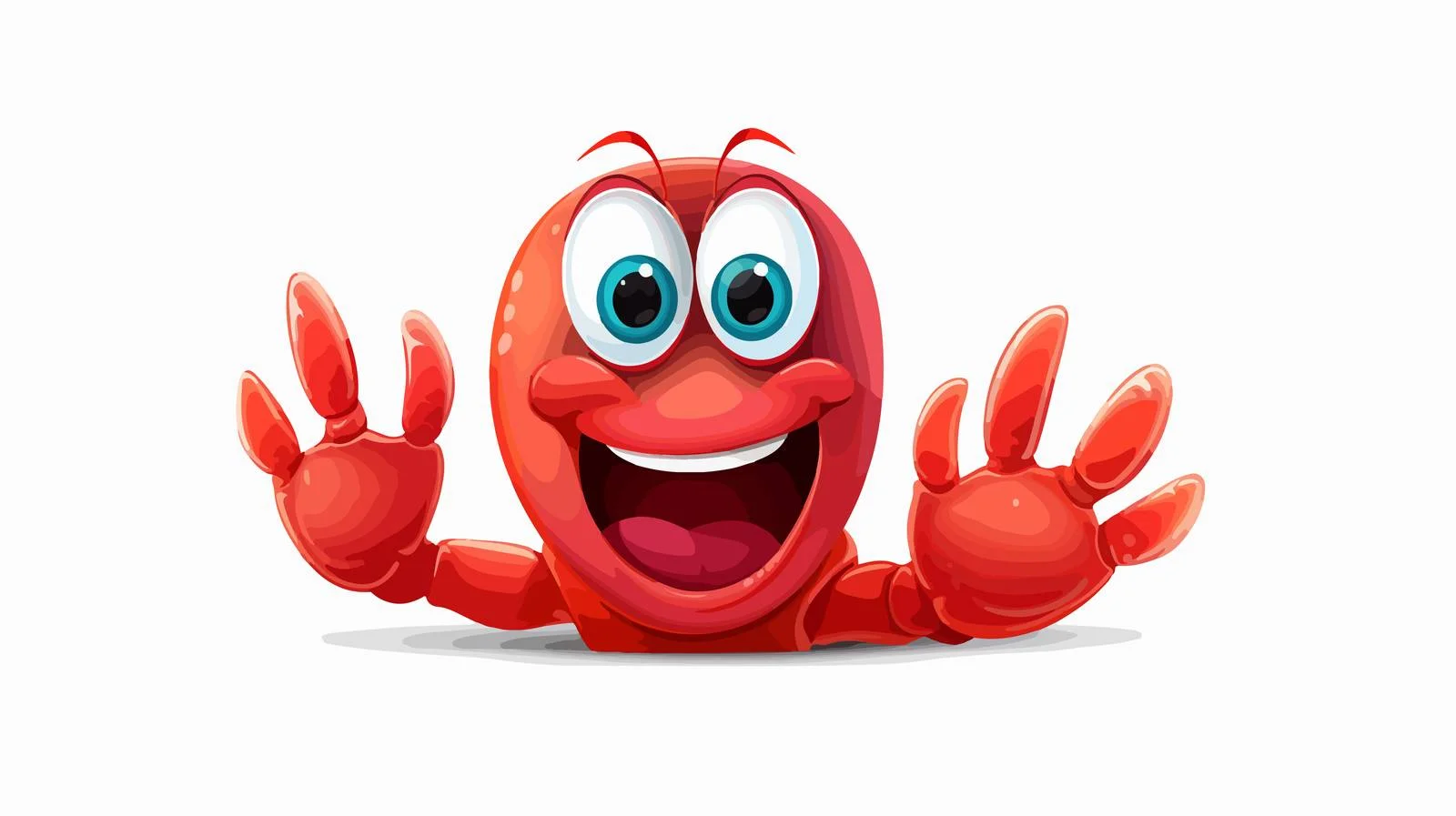 Adorable Lobster Waving and Smiling — free download from Dotvec