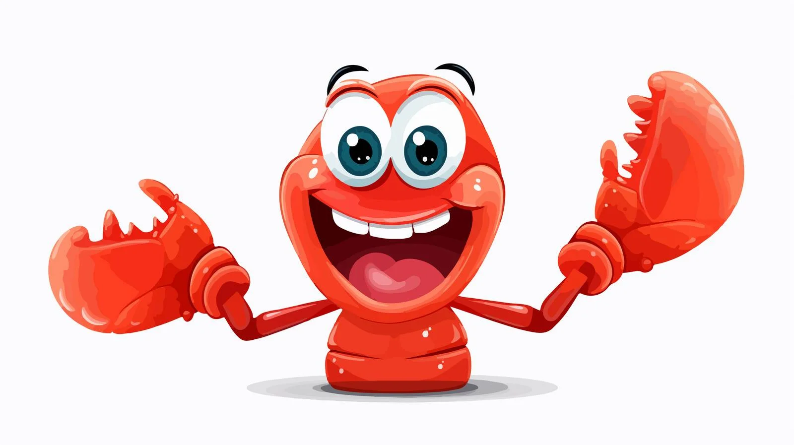 Cheerful Lobster Waving — free download from Dotvec