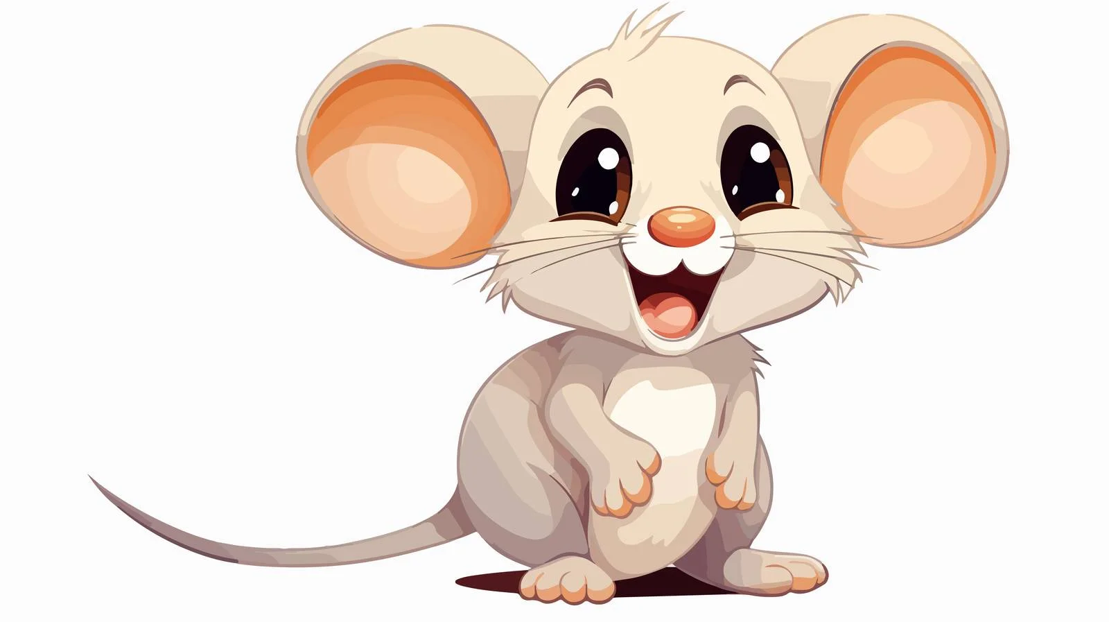 Cheerful Mouse Portrait — free download from Dotvec