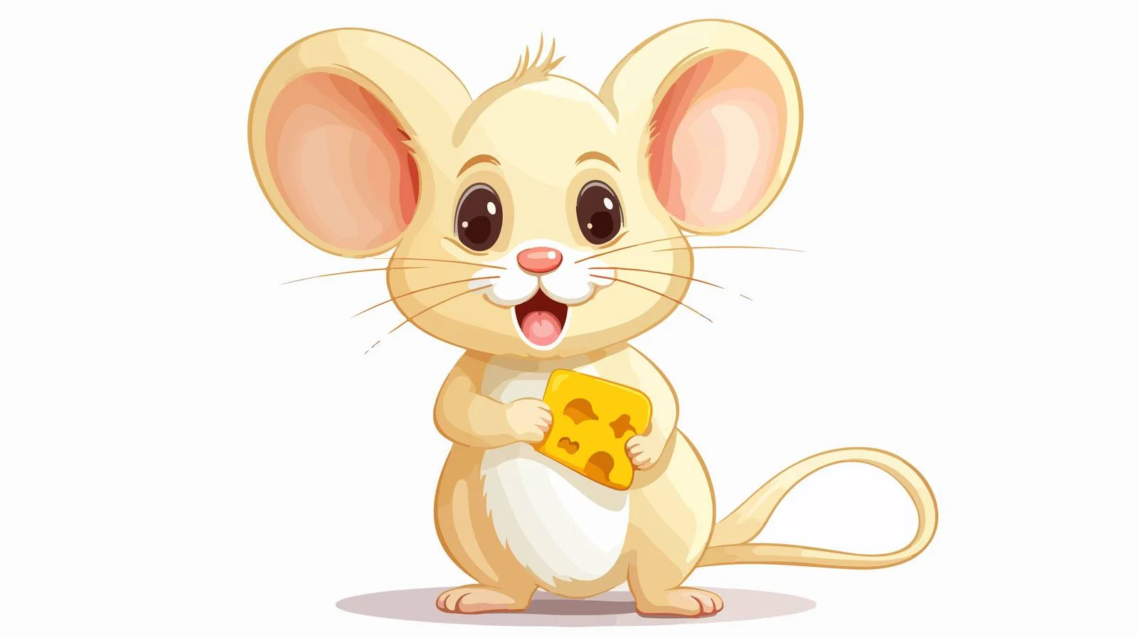 Adorable Mouse with Cheese — free download from Dotvec