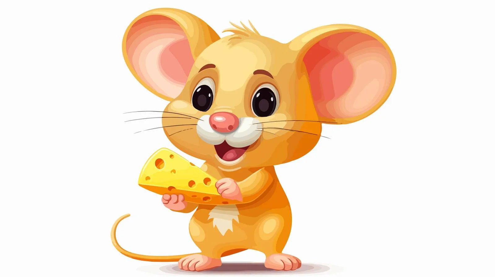 Adorable Mouse with Cheese — free download from Dotvec