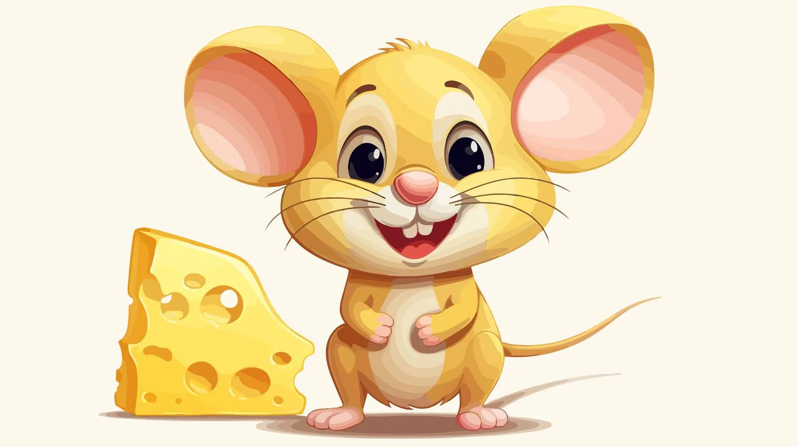 Adorable Mouse with Cheese — free download from Dotvec