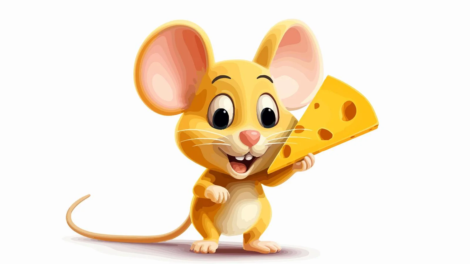 Adorable Mouse with Cheese — free download from Dotvec