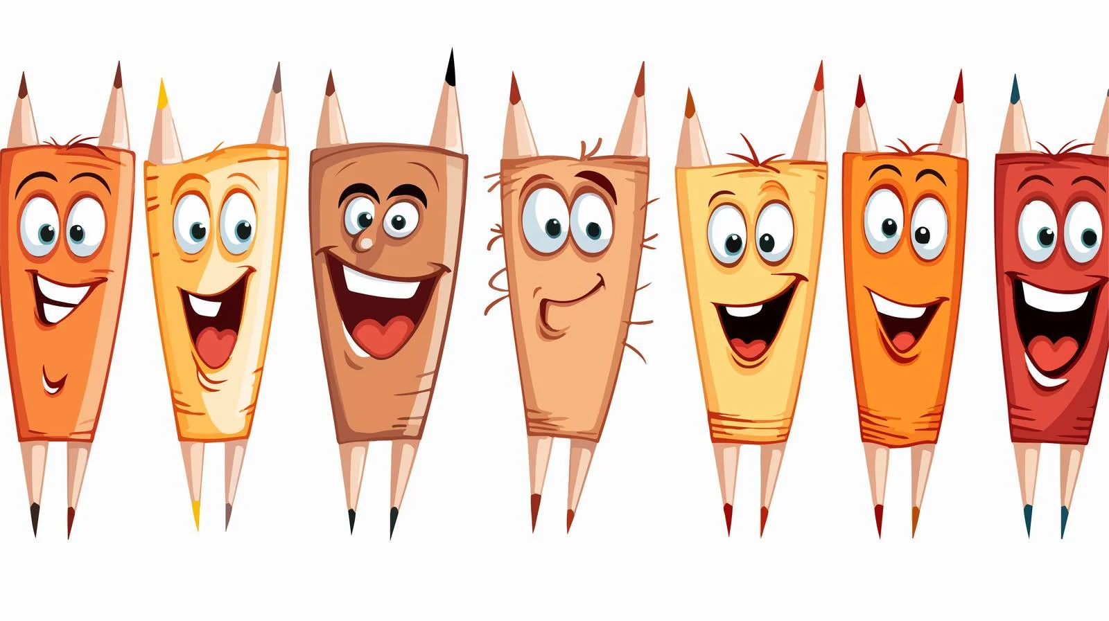 Adorable Pencil Doodles Vector Illustration — free download from Dotvec