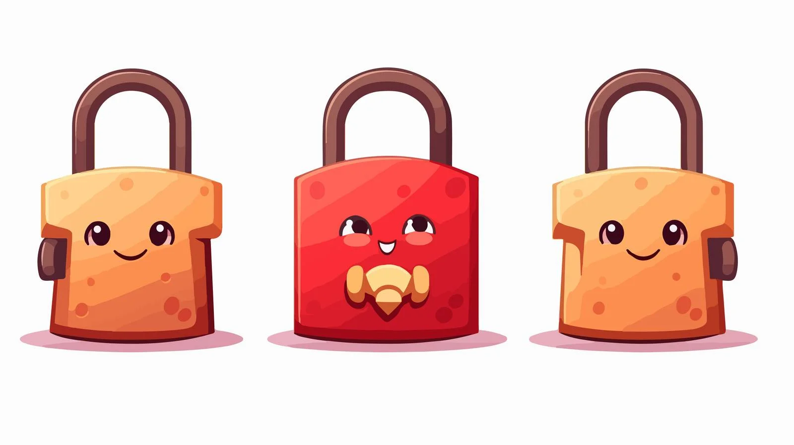Playful Cartoon Padlock and Key — free download from Dotvec