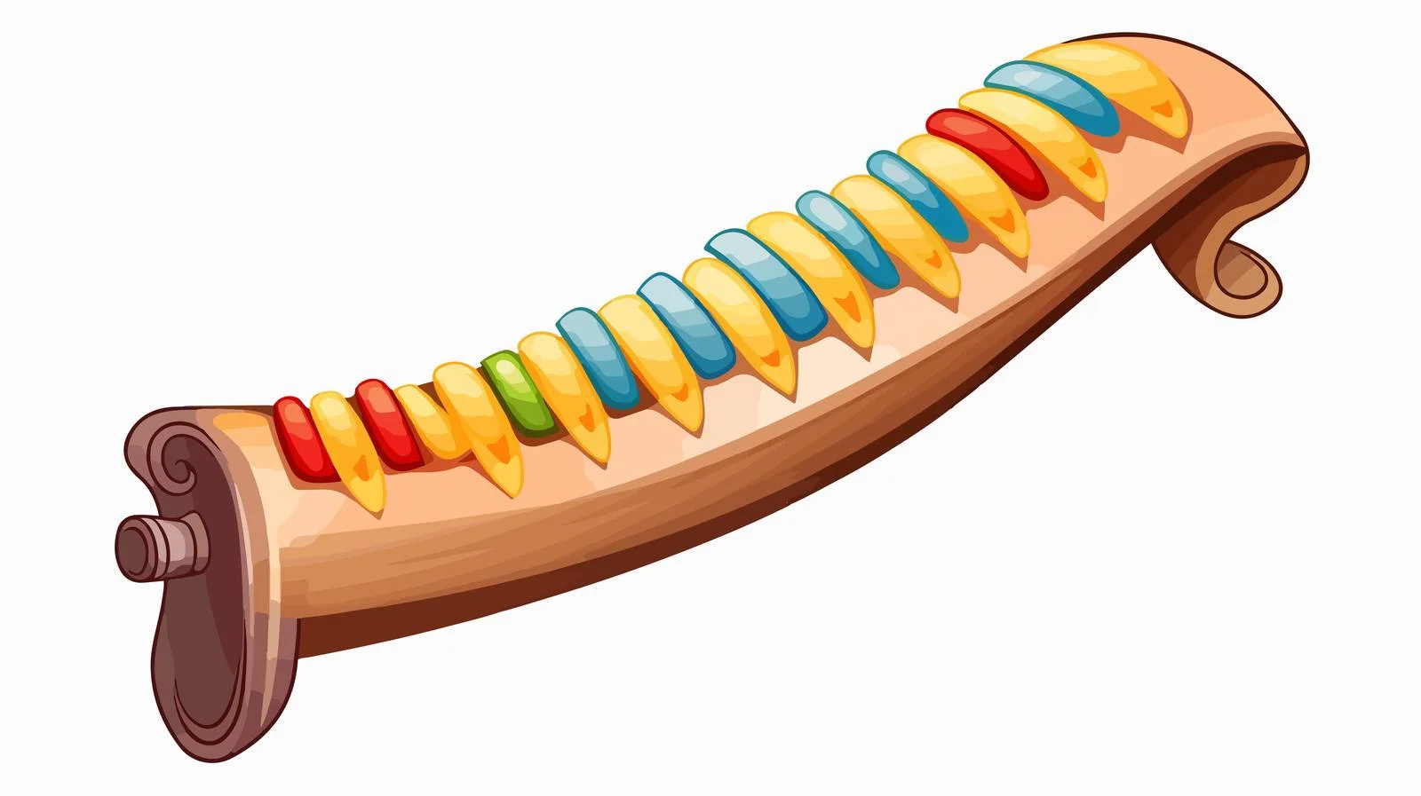 Whimsical Pan Flute Vector Illustration — free download from Dotvec