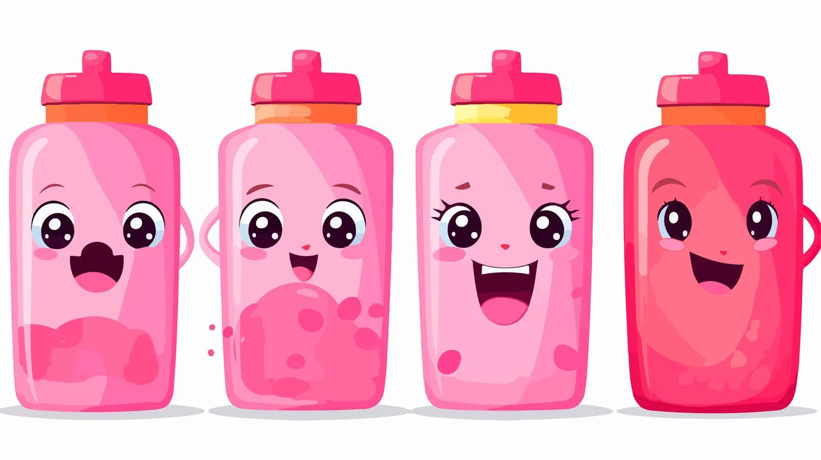 Adorable Kids Pink Drinking Container — free download from Dotvec