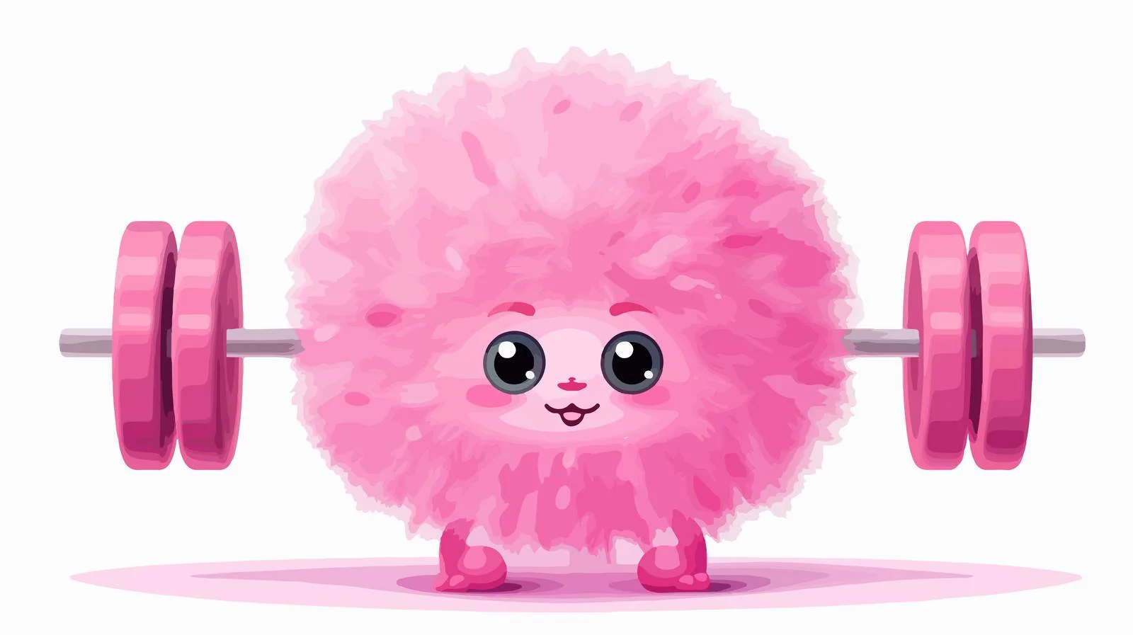 Adorable Pink Dumble for Gym Workout — free download from Dotvec