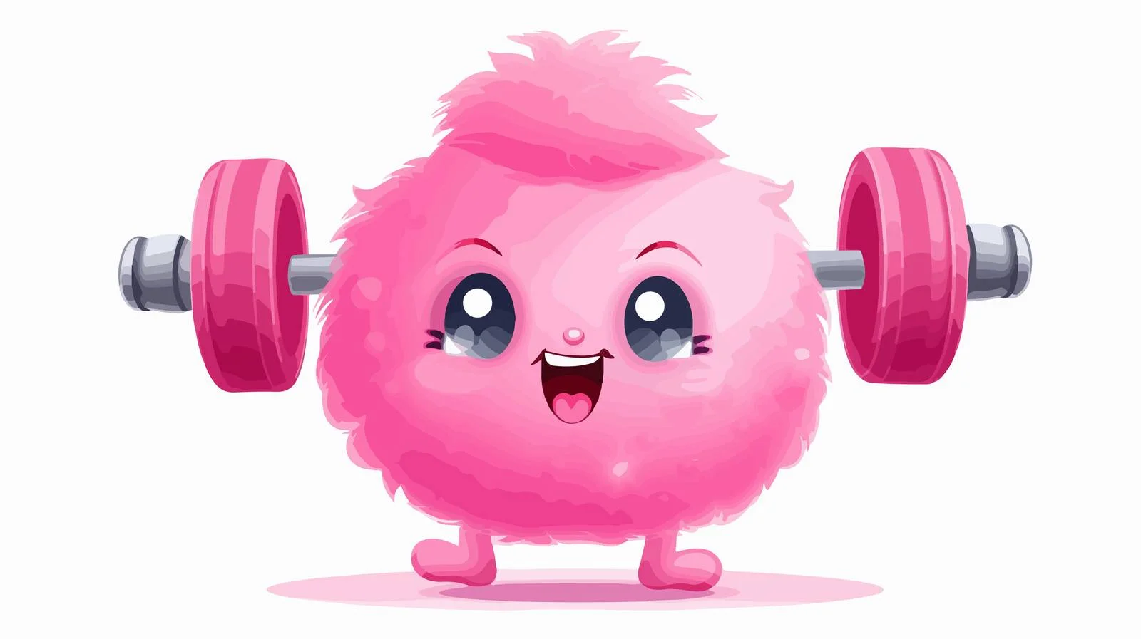 Adorable Workout Pink Dumble Image — free download from Dotvec