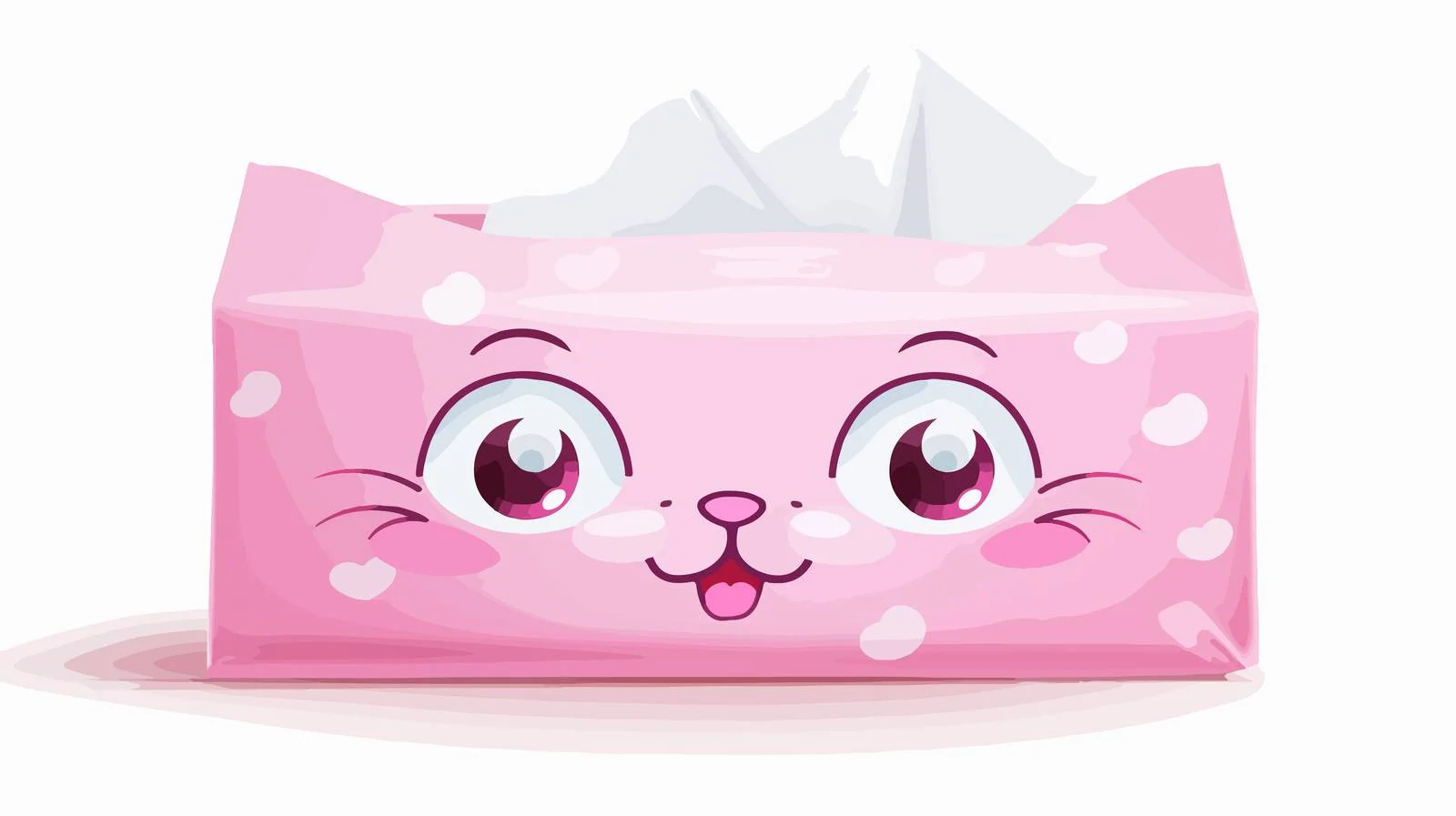 Adorable Pink Tissue Packaging Vector Illustration — free download from Dotvec
