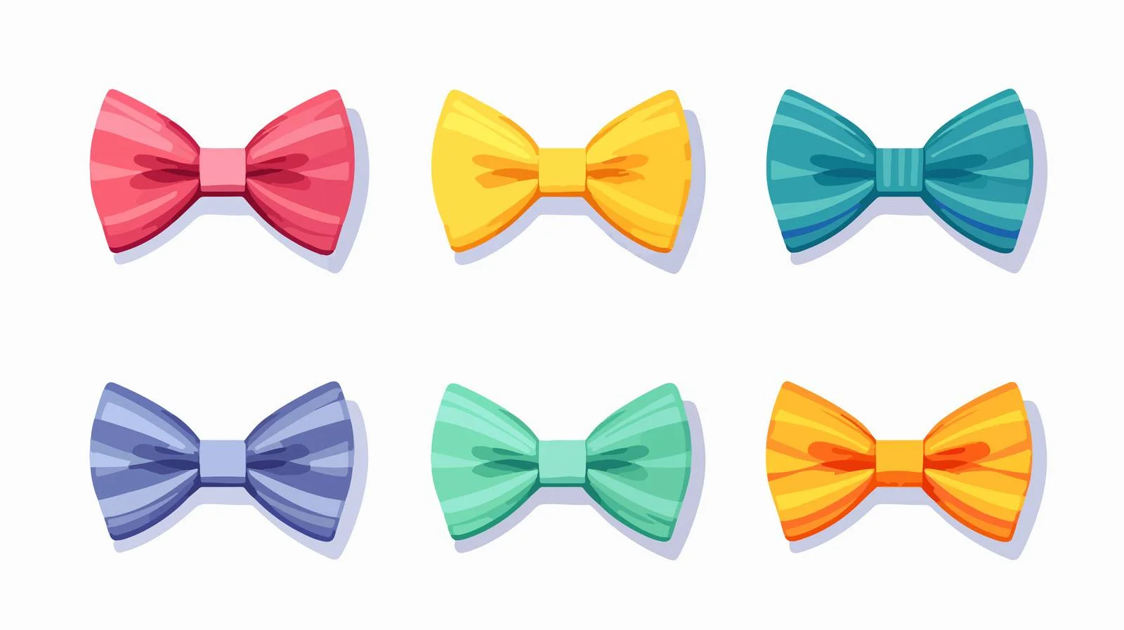 Colorful Rainbow Bowtie Graphic Vector Illustration — free download from Dotvec