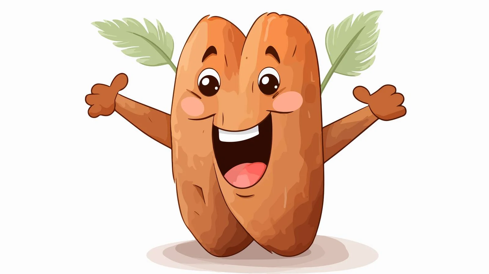 Adorable Cartoon Cassava Character Illustration — free download from Dotvec