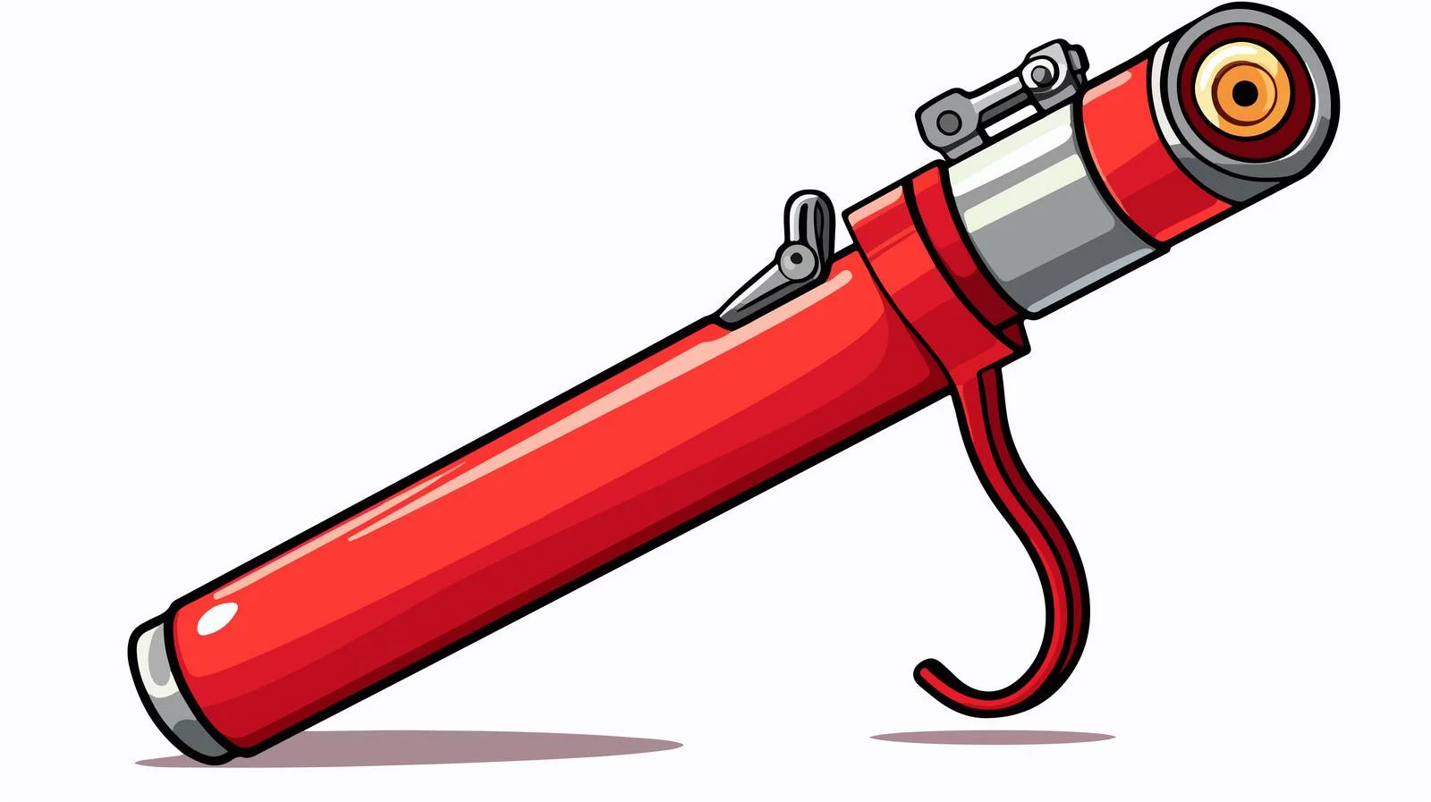 Charming Red Lighter Vector Illustration — free download from Dotvec