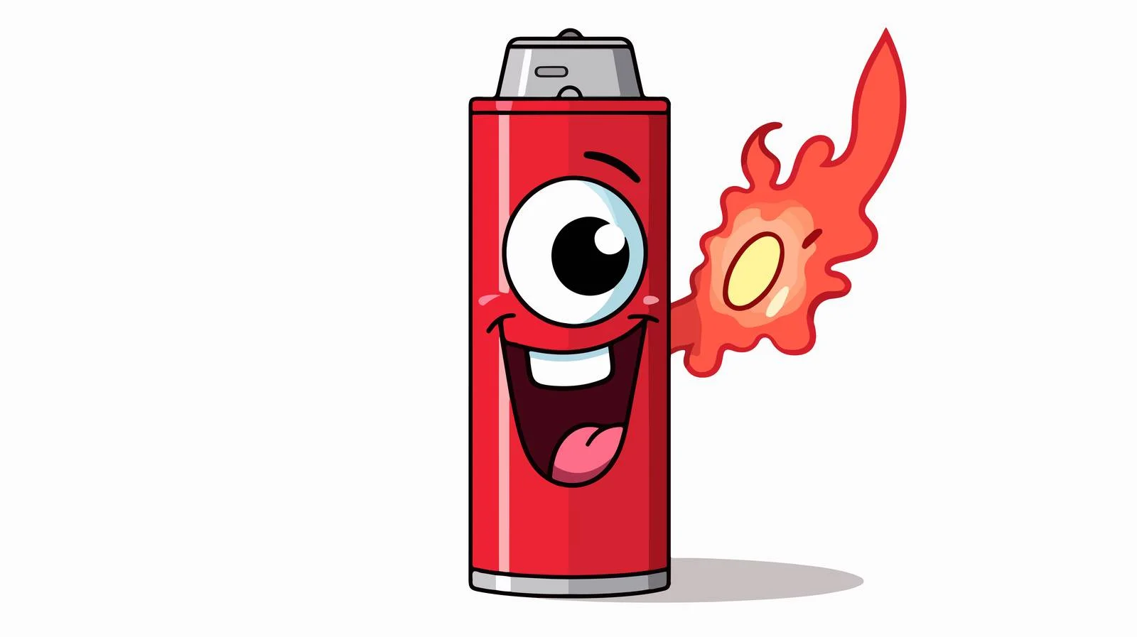 Adorable Cigarette Lighter Vector Illustration — free download from Dotvec