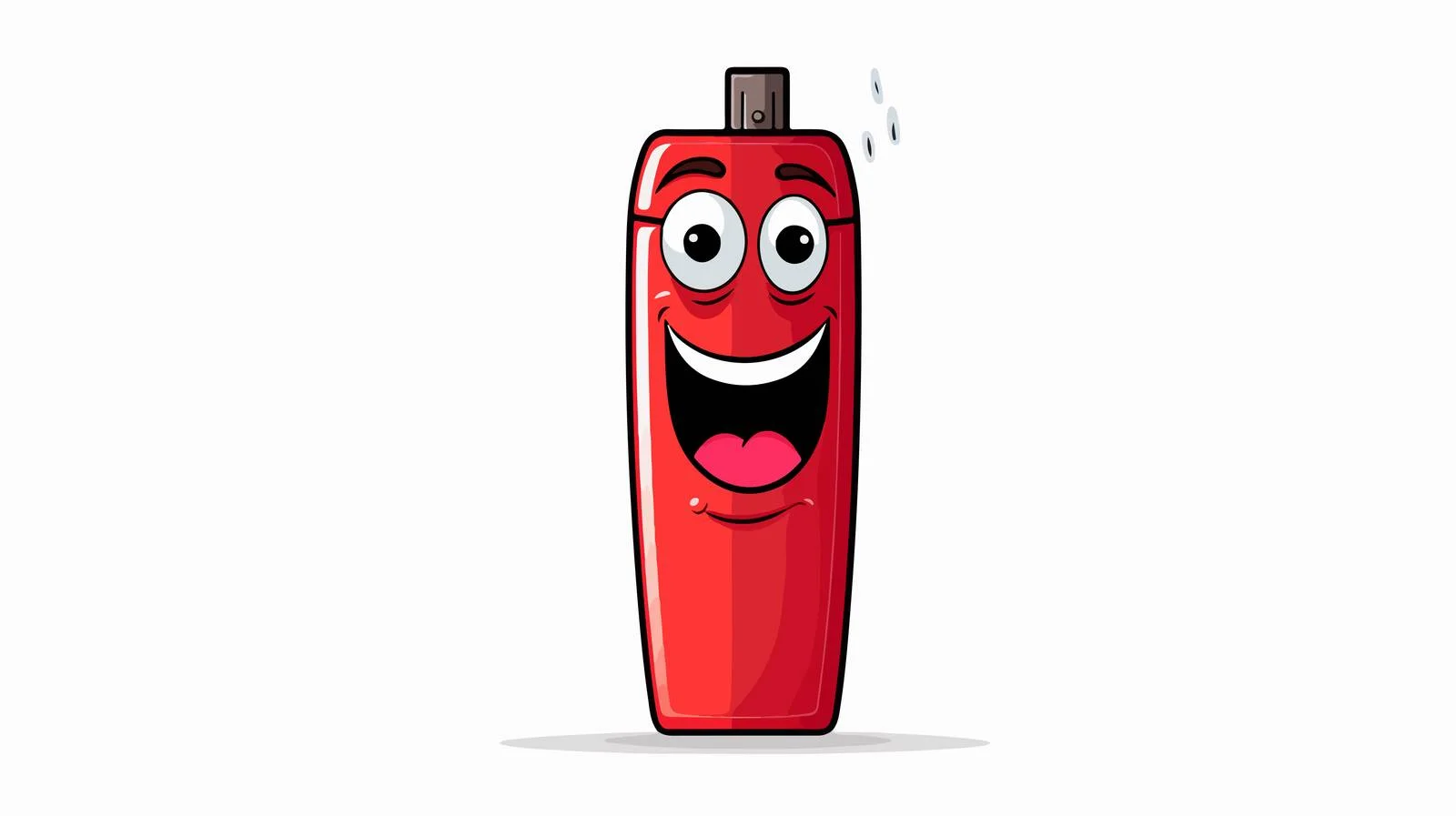 Adorable Red Lighter Vector Illustration — free download from Dotvec