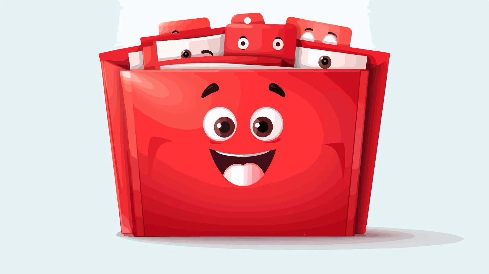 Adorable Red Work Folder Organizer — free download from Dotvec
