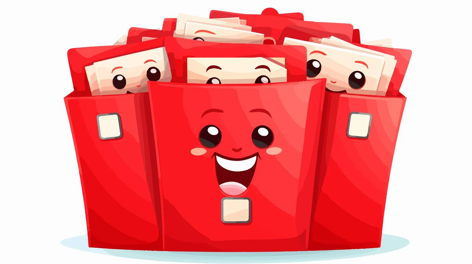 Playful Red Folder for Organization — free download from Dotvec