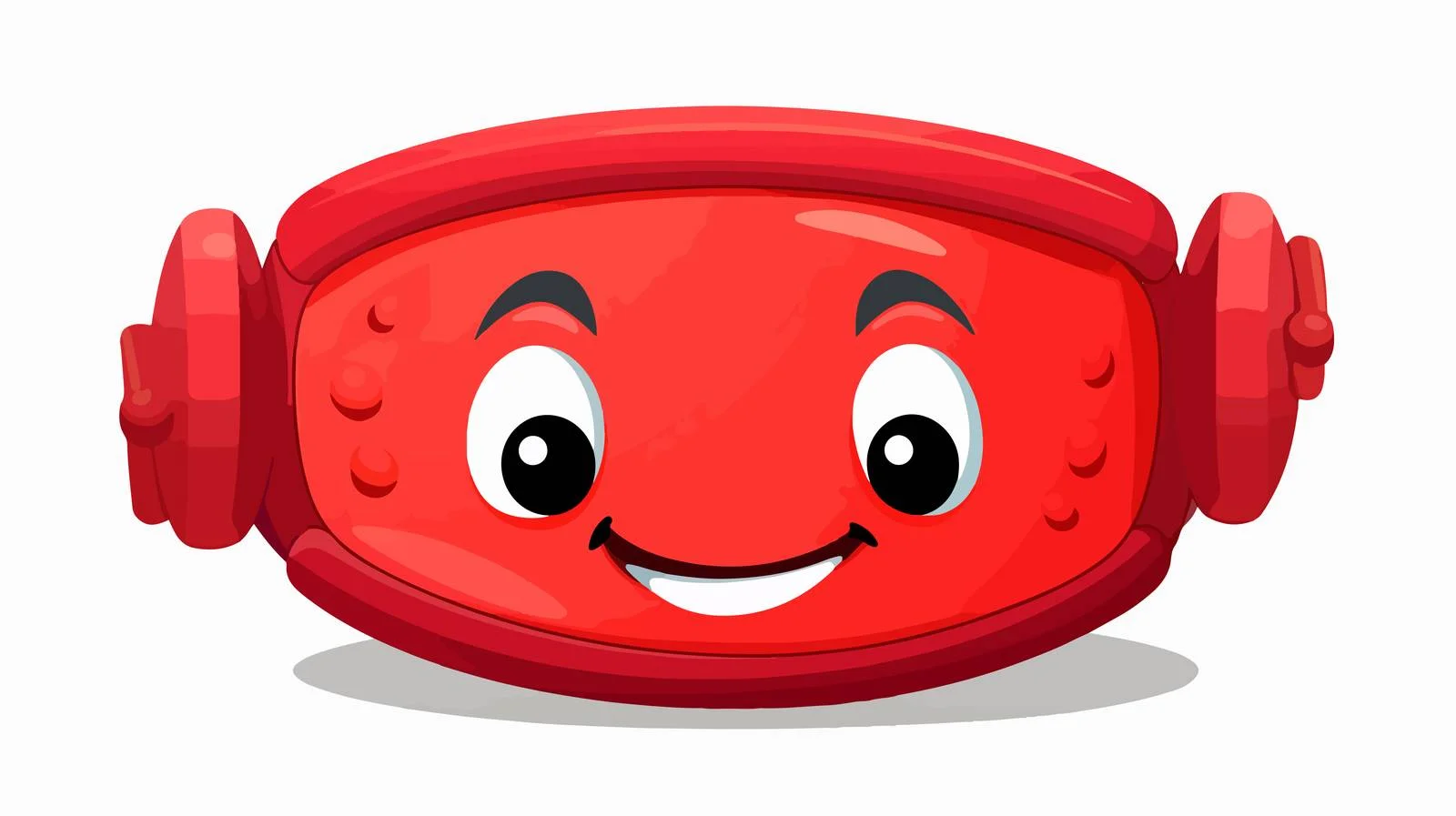 Adorable Cartoon Red Tambourine — free download from Dotvec
