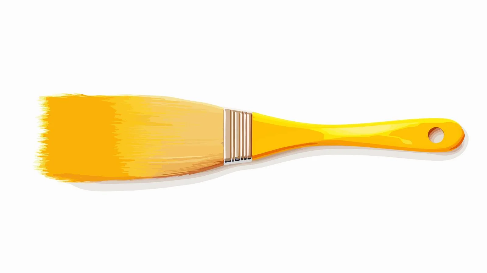 Adorable Yellow Paint Brush for Painting — free download from Dotvec