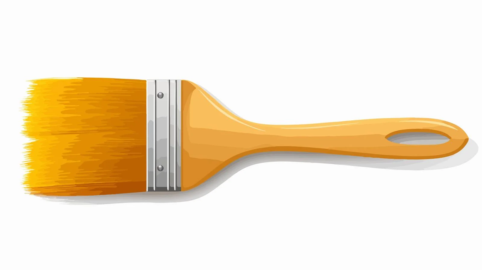 Adorable Yellow Paintbrush for Painting — free download from Dotvec
