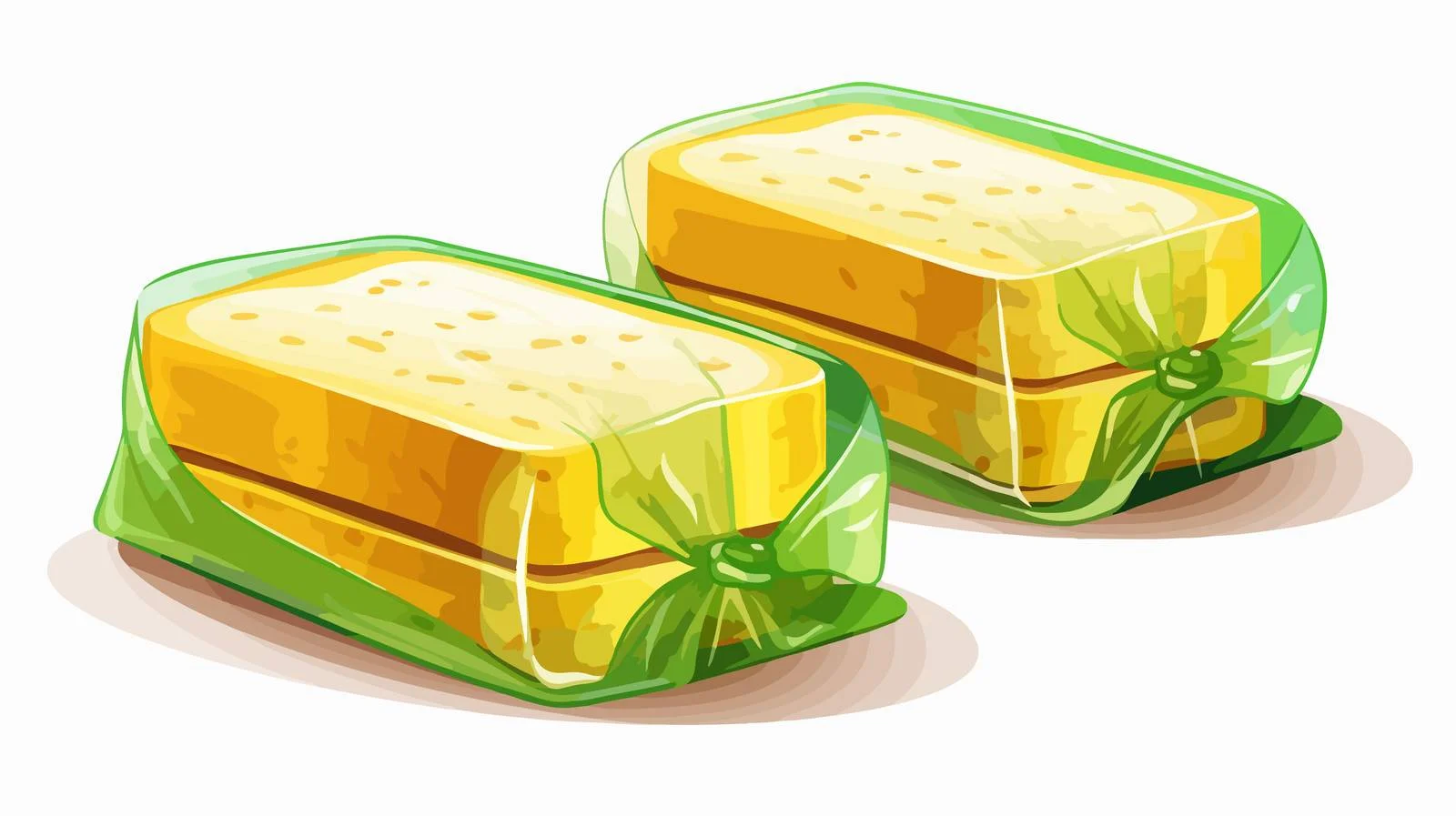 Adorable Bread Slices in Colorful Plastic — free download from Dotvec