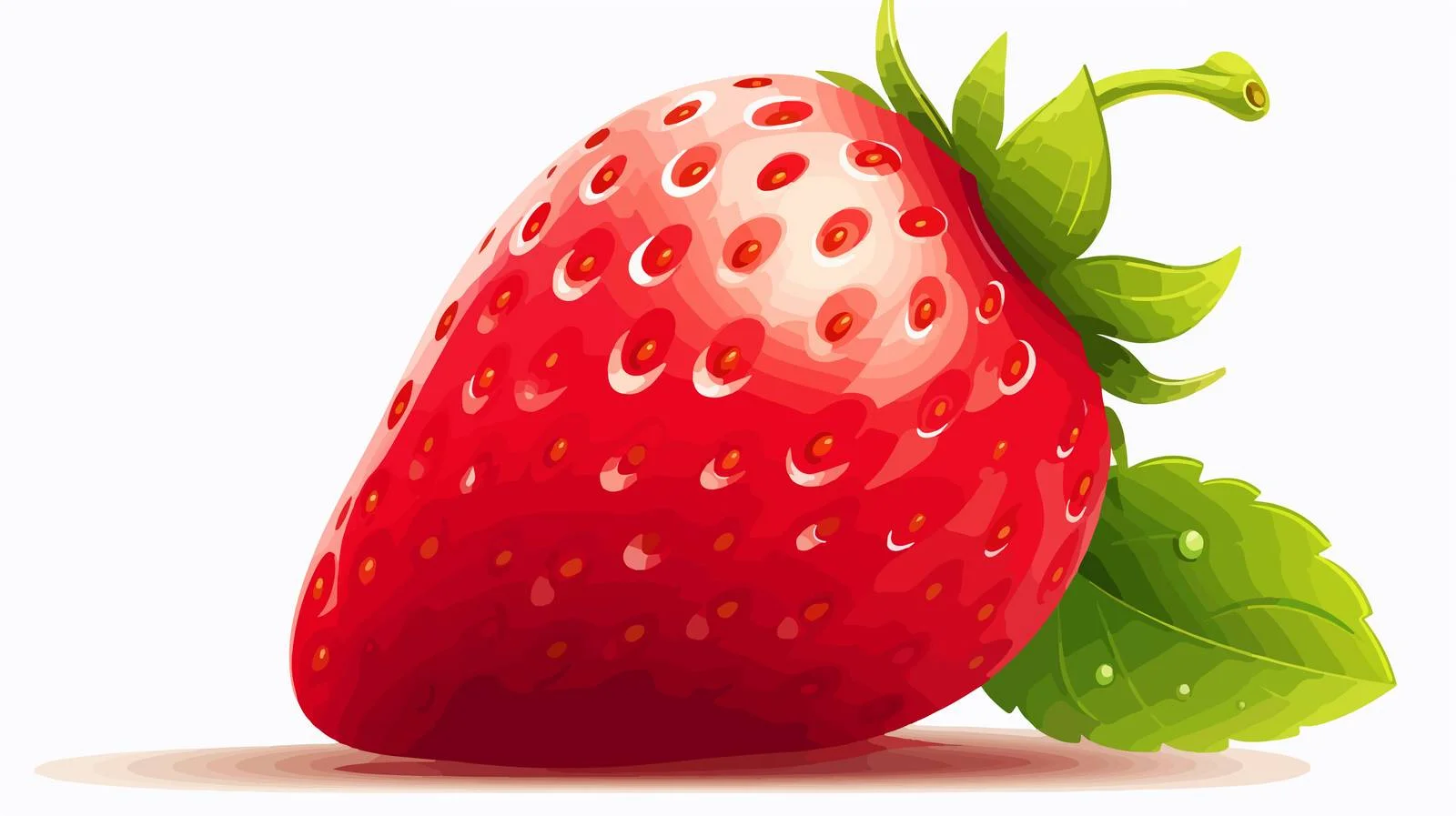 Cheerful Strawberry Cartoon Vector Illustration — free download from Dotvec