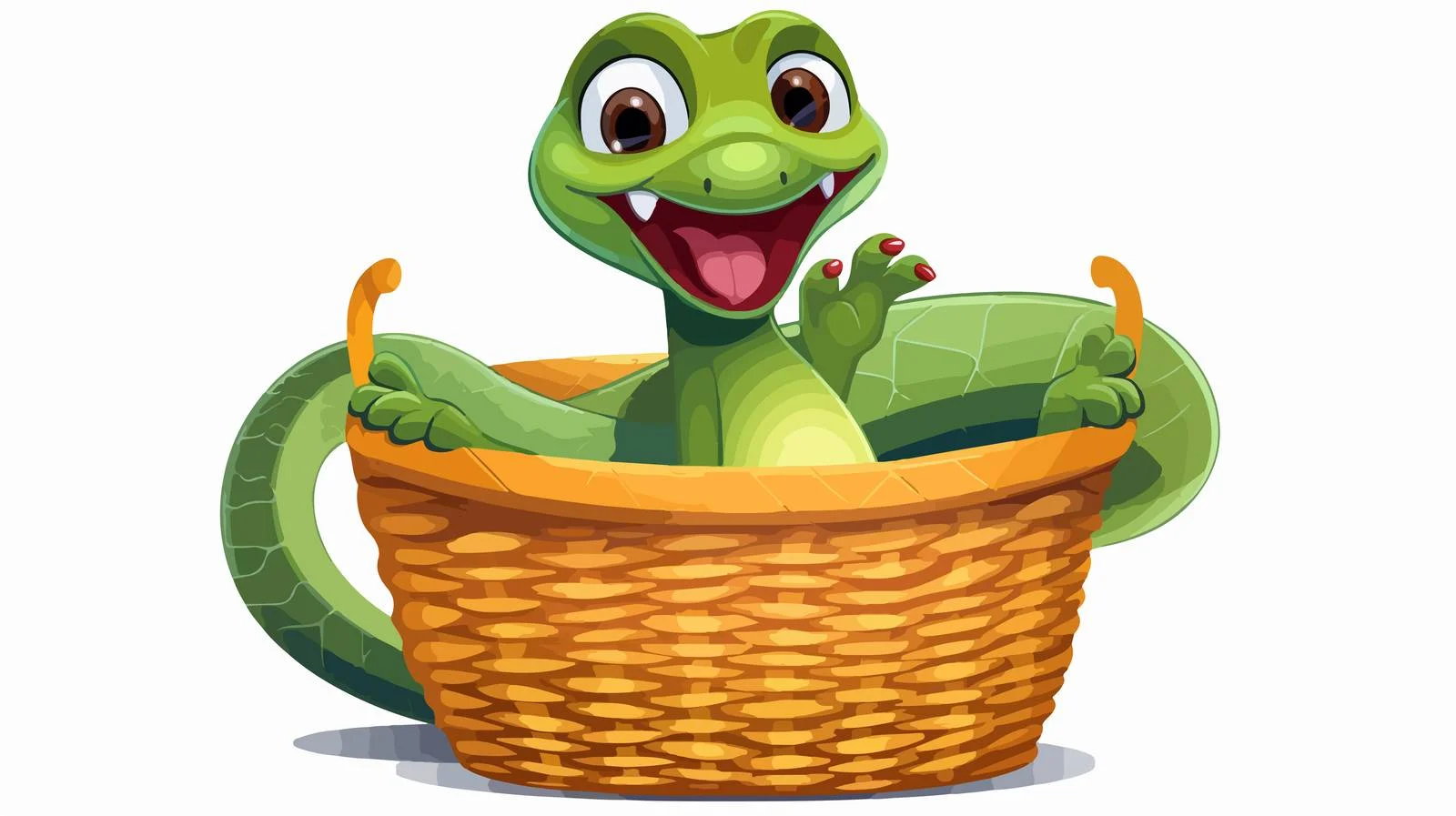 Adorable Snake Dancing Emerging Playfully — free download from Dotvec