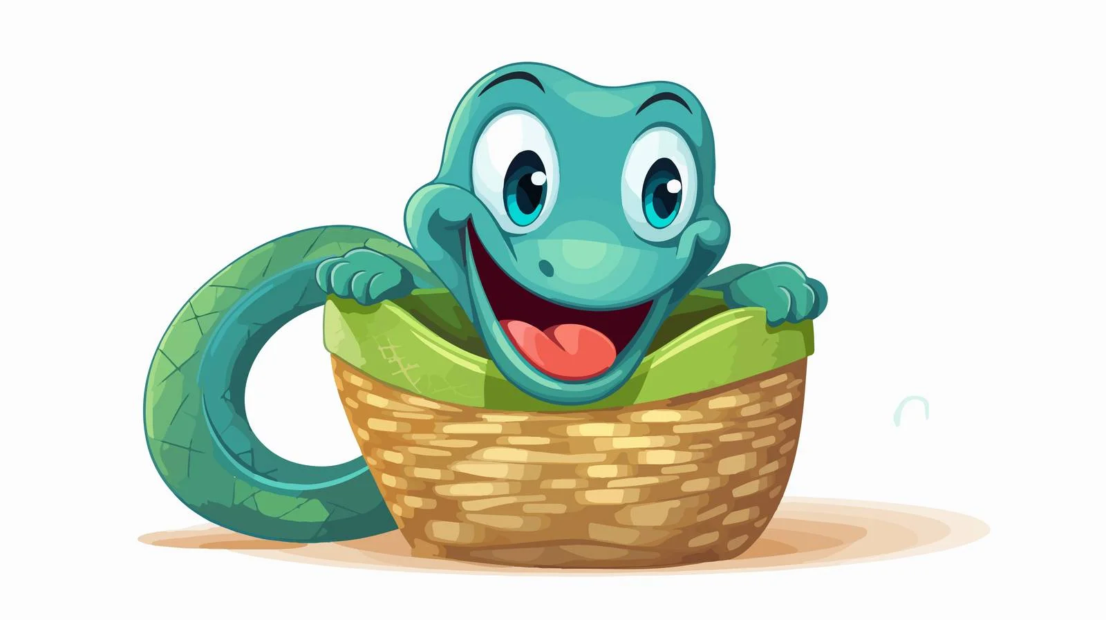 Cheerful Snake Entertaining Audience — free download from Dotvec