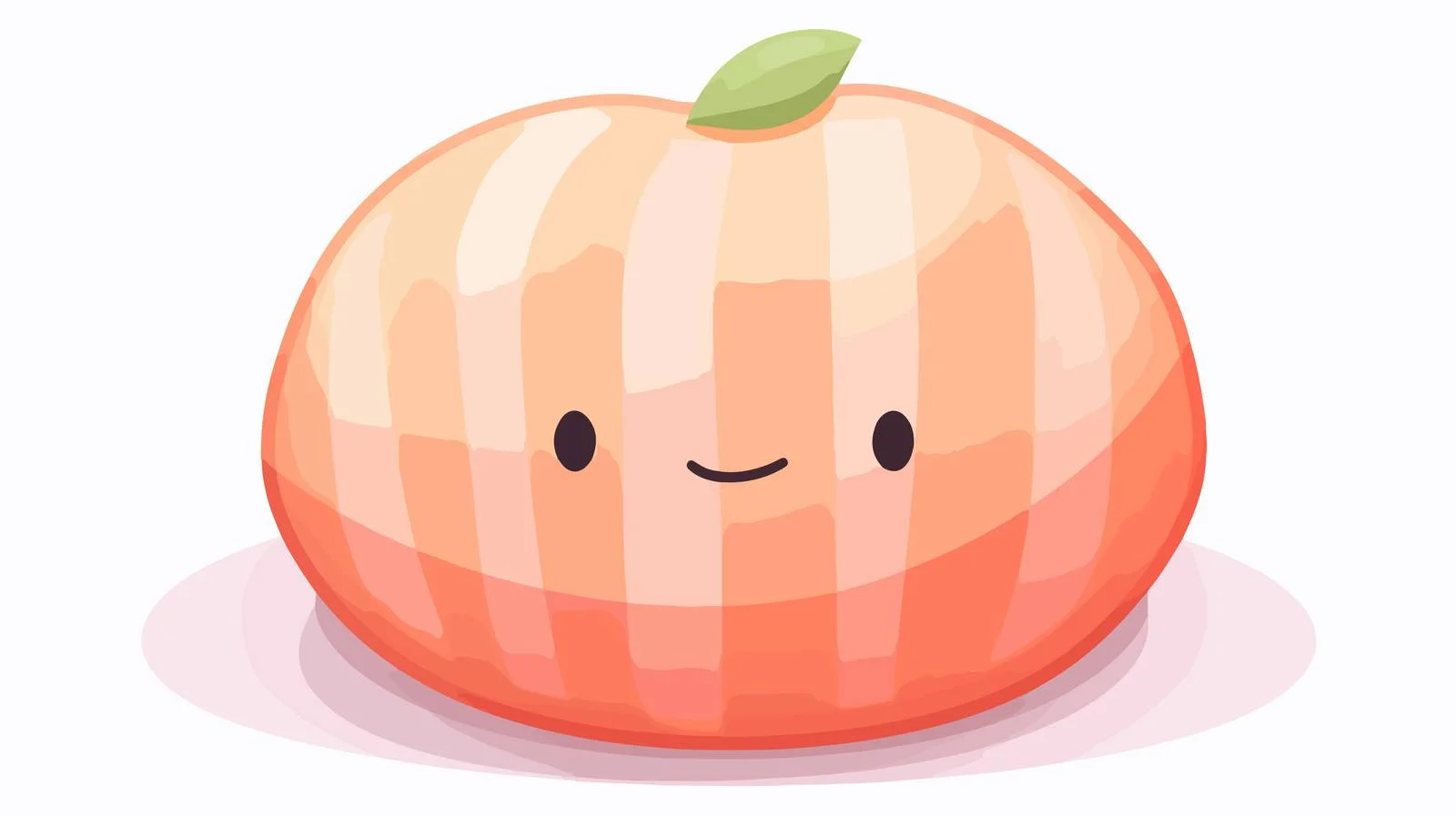 Adorable Peach Striped Pillow — free download from Dotvec
