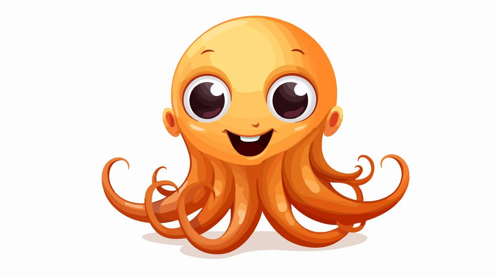 Joyful Squid Vector Illustration — free download from Dotvec