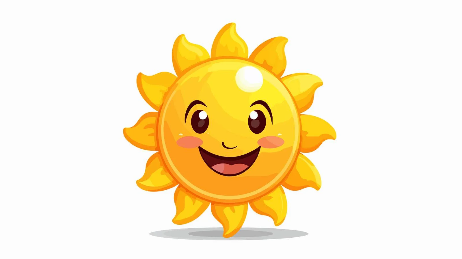 Cheerful Sun Cartoon Vector Illustration — free download from Dotvec