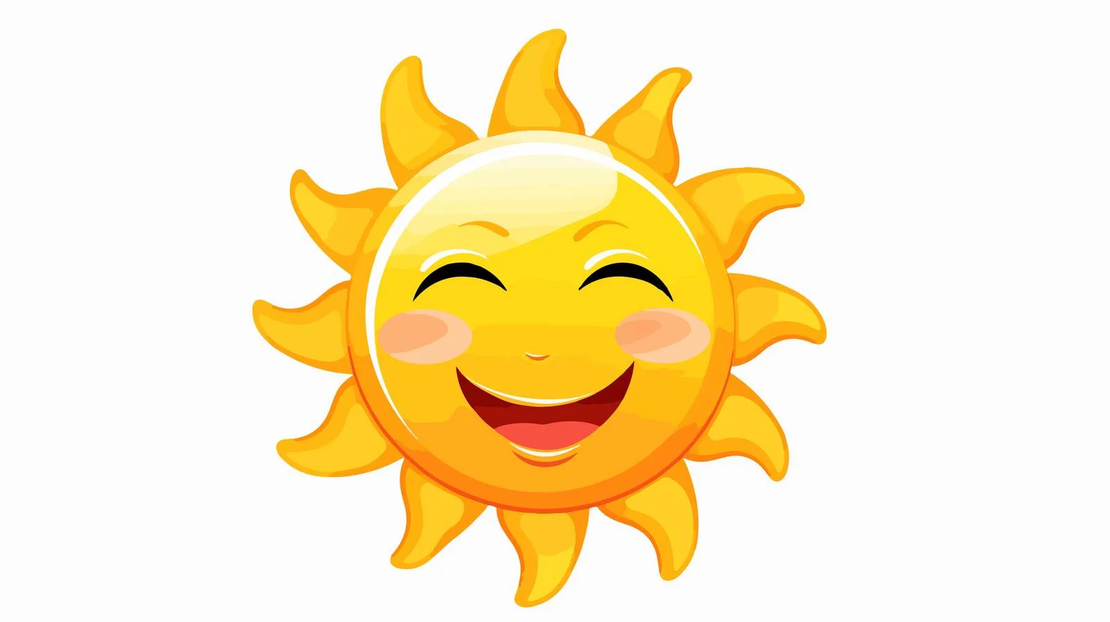 Cheerful Sun Vector Illustration — free download from Dotvec