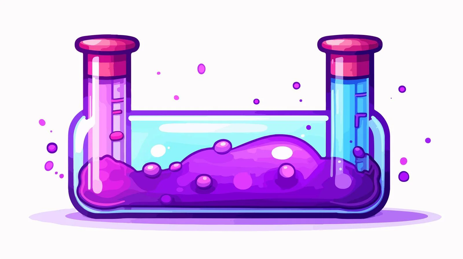 Adorable Exploding Purple Test Tube — free download from Dotvec