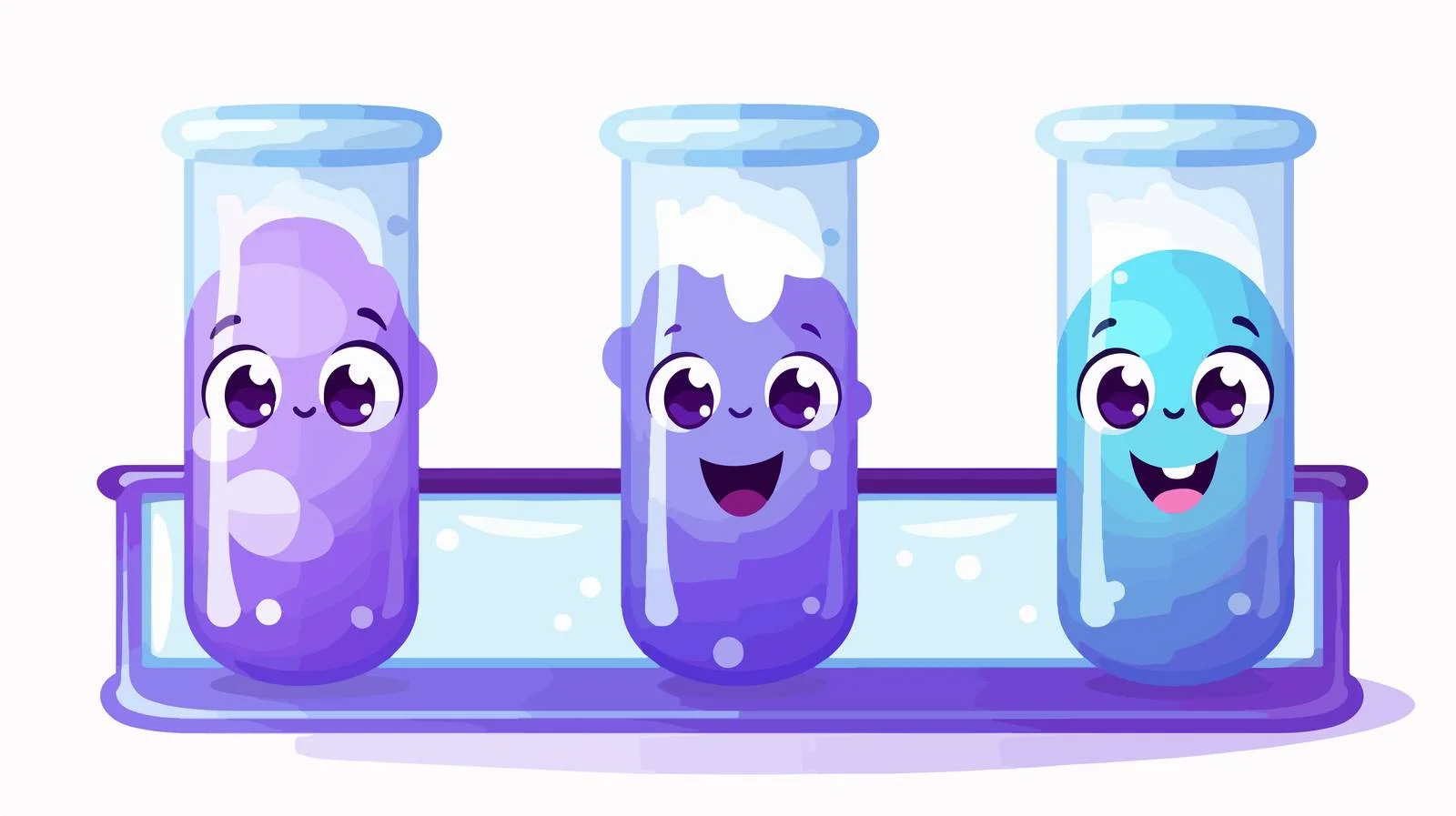 Adorable Test Tube with Purple Liquid — free download from Dotvec