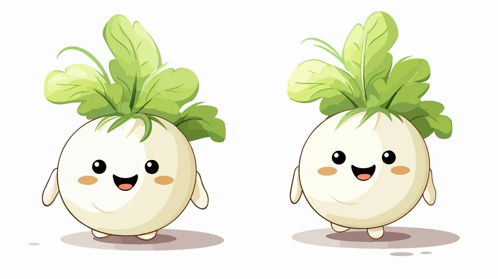Cheerful Turnip Vector Illustration — free download from Dotvec