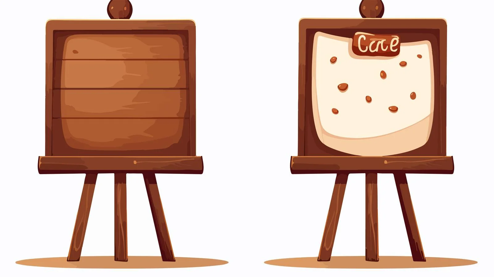 Whimsical Standing Menu Board — free download from Dotvec