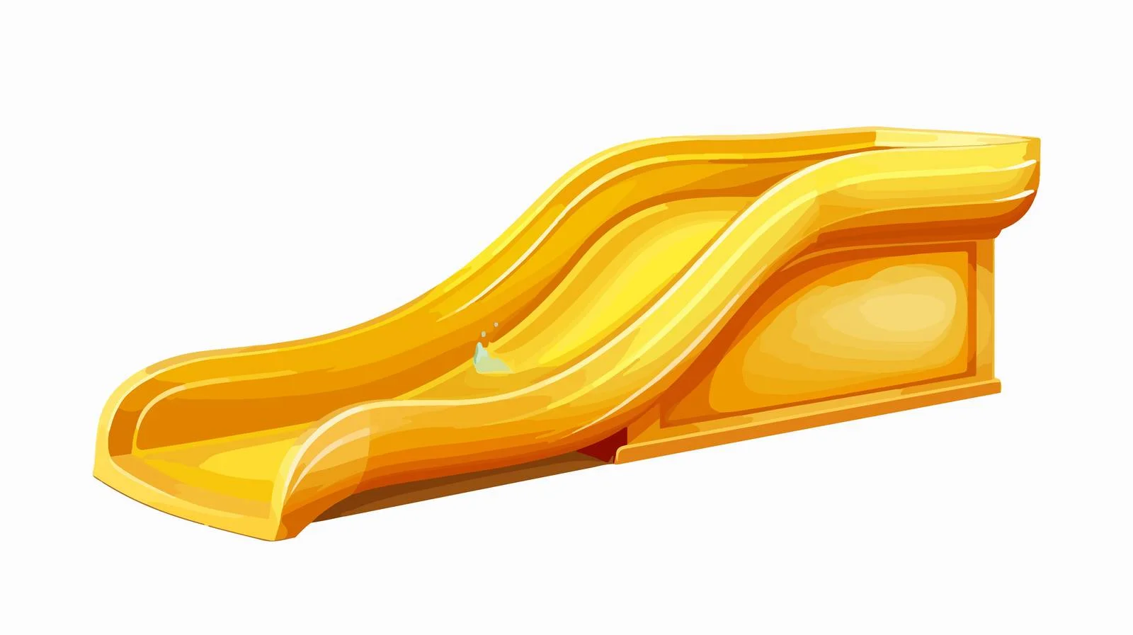 Vibrant Yellow Kids Slide Vector Illustration — free download from Dotvec