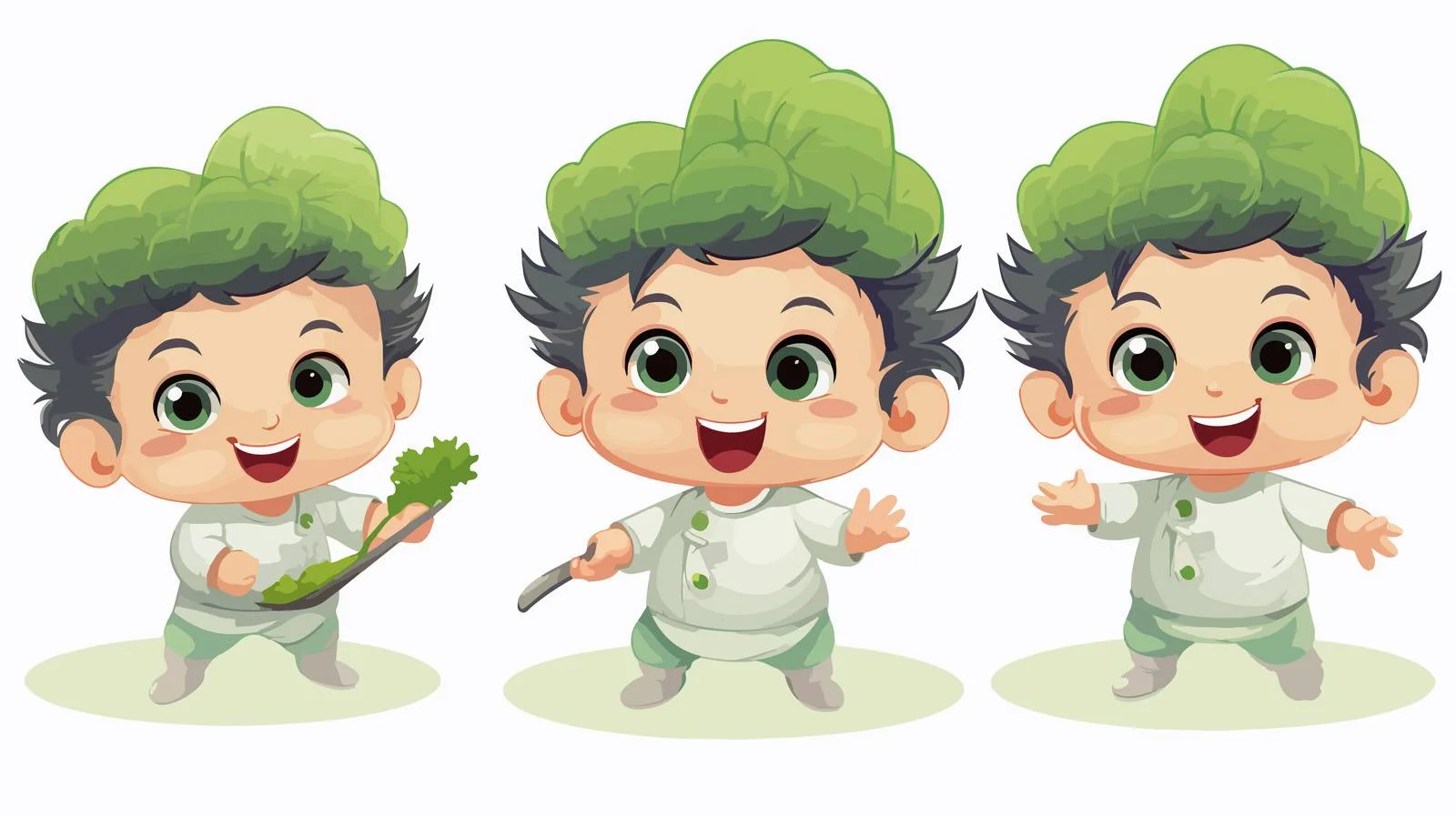 Adorable Baby Kai-lan Vector Illustration — free download from Dotvec