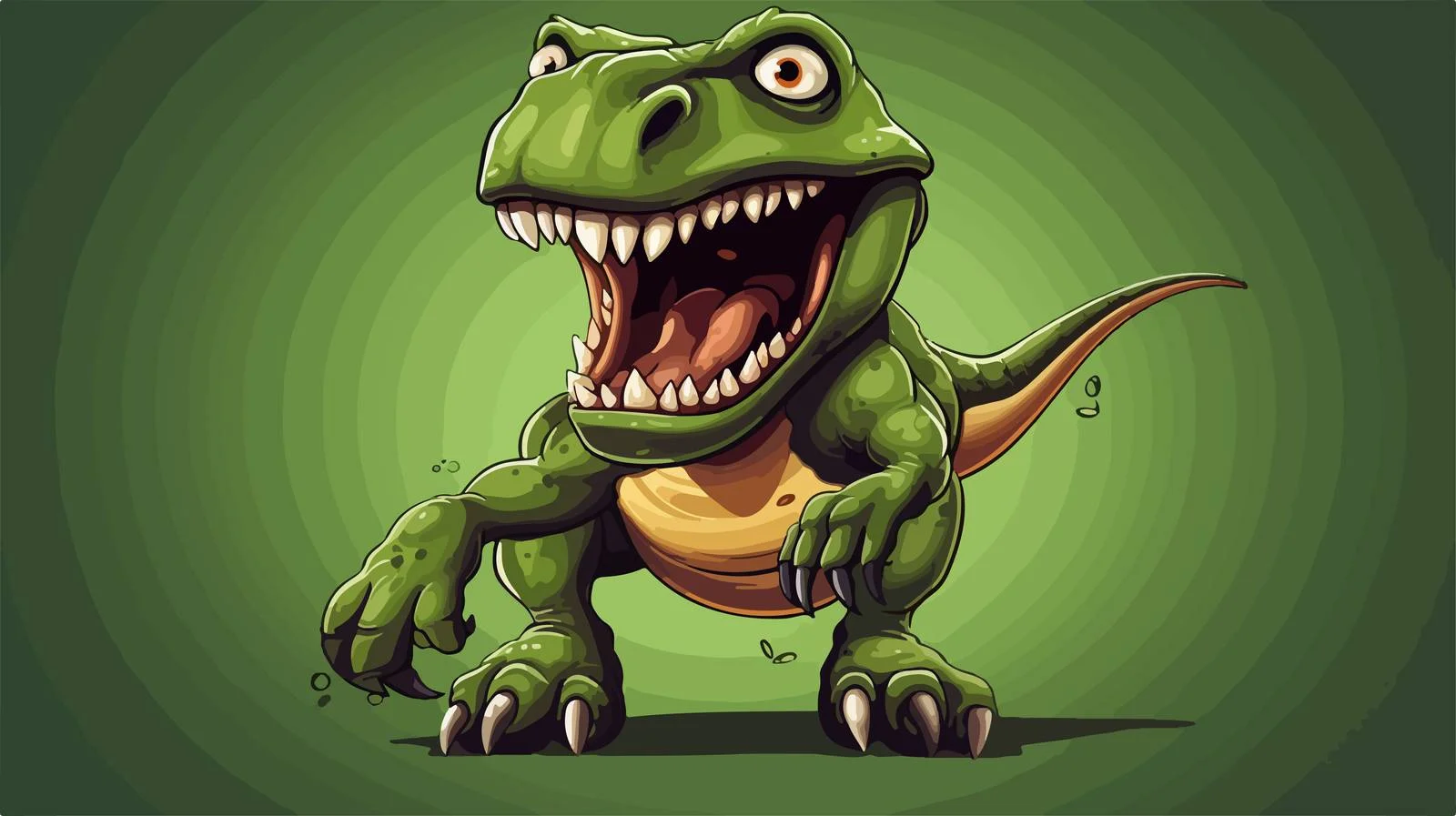 Humorous T-Rex Vector Illustration — free download from Dotvec