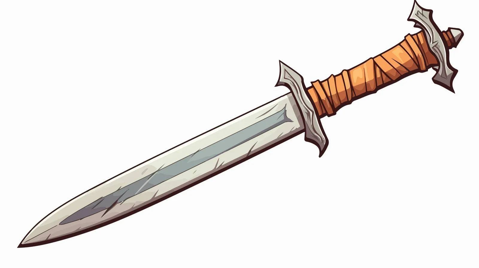 Vintage Funny Sword Vector Illustration — free download from Dotvec