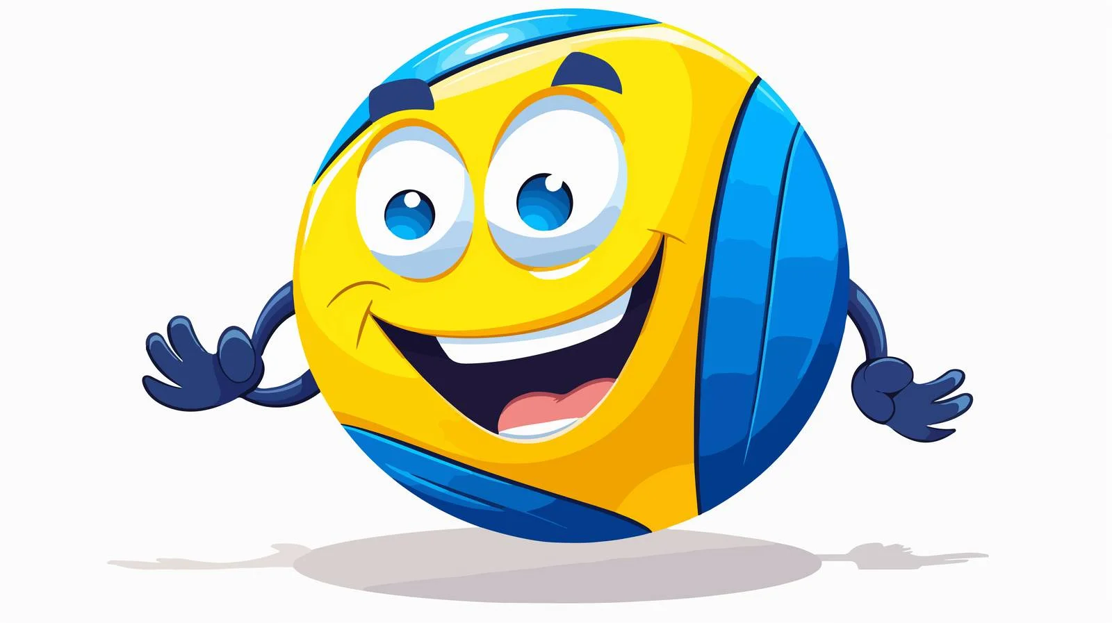 Colorful Funny Volleyball — free download from Dotvec